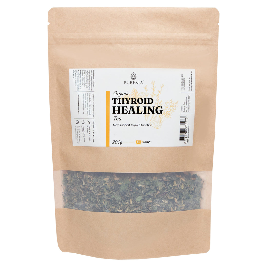 Organic Thyroid Healing Tea | Puresia